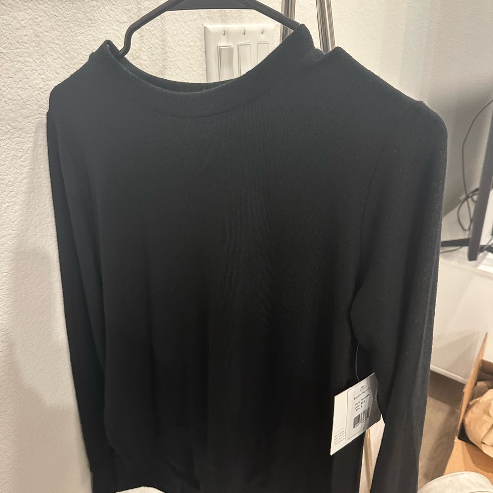 Beyond Yoga Black Long Sleeve Bodysuit Sweater